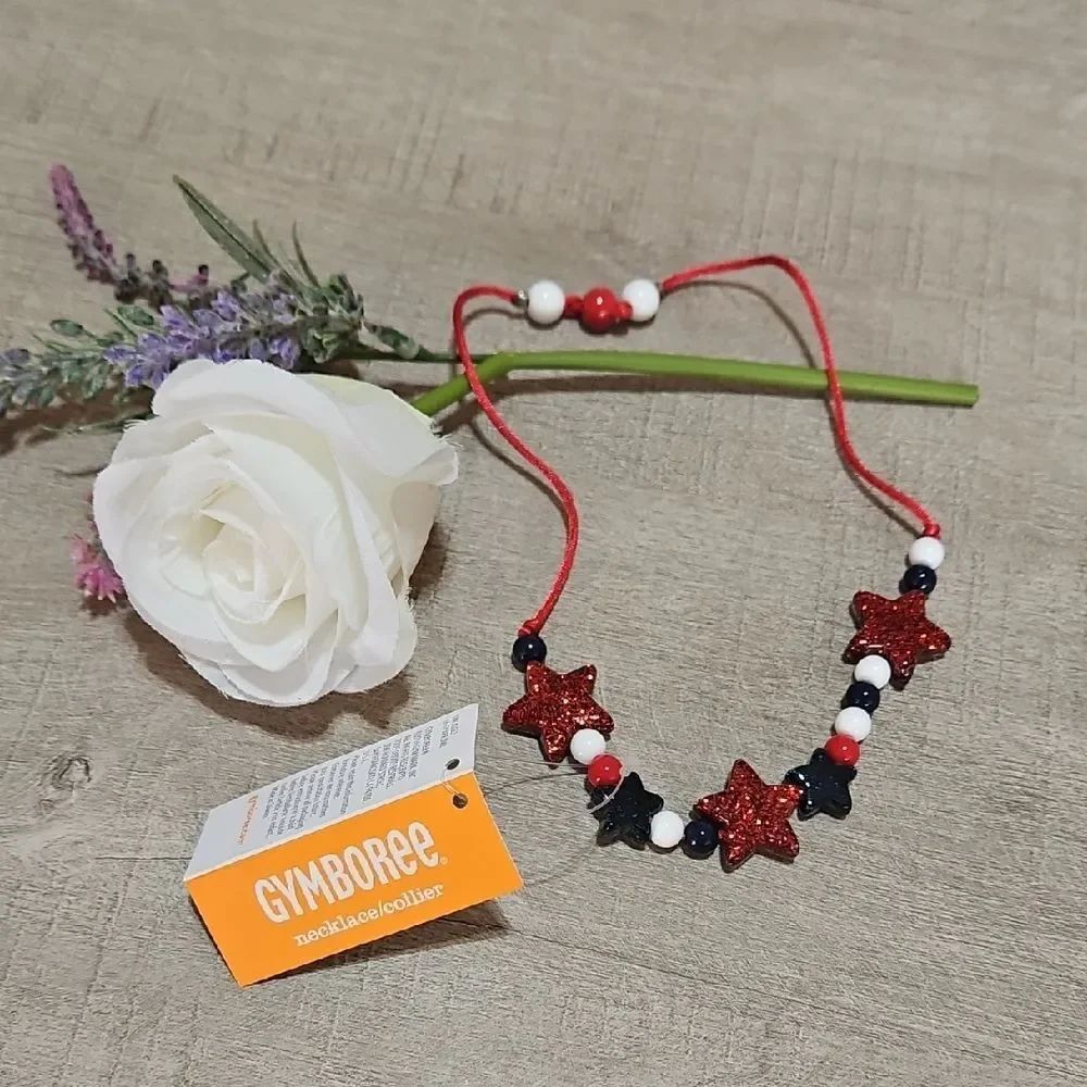 Gymboree 🎁 Red, White & Blue Star Necklace for Kids